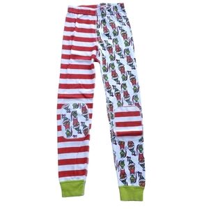 Hanna Andersson+Dr Seuss Grinch LJ Pajama Pant Bottoms Grinch Mix It Up Size 6-7